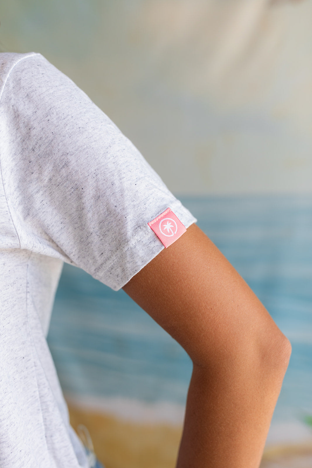 Palmr Style Unisex Touched By Type One White Tee Supporting T1D Soft Short Sleeve Palm Tree Resort wear Self-Care