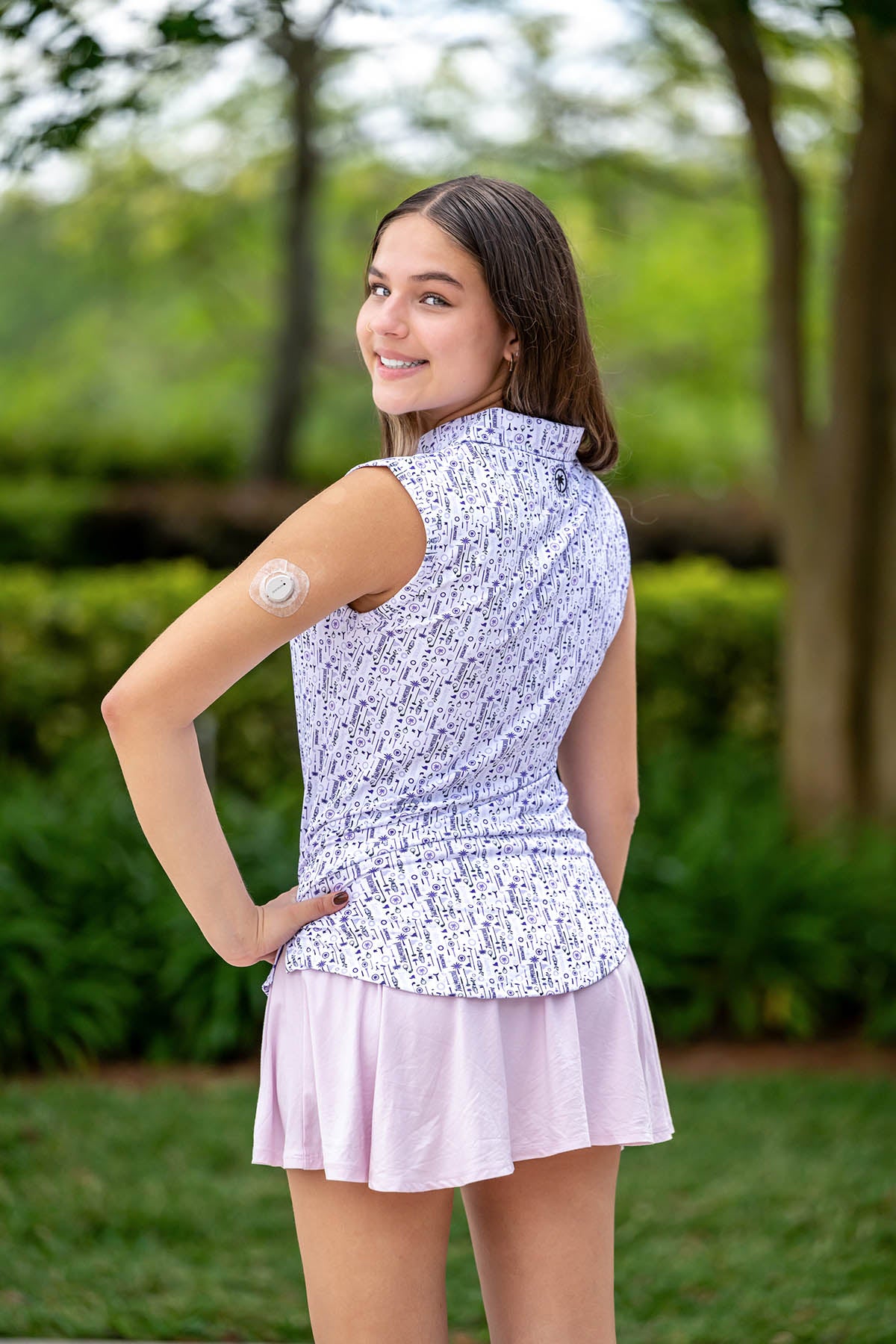 Palmr Style Womens Touched By Type 1 Golf Polo T1D