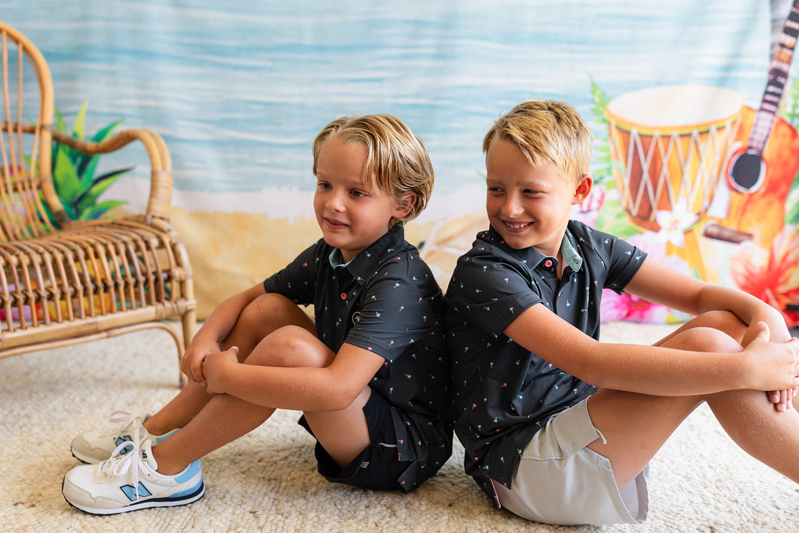 Palmr Style Kids Palm Icon Night Black Palm Tree Resort Wear Self-care T1D