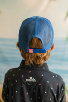 Palmr Style T1D Blue Trucker Hat Resort Wear Self-Care Type 1 Diabetes