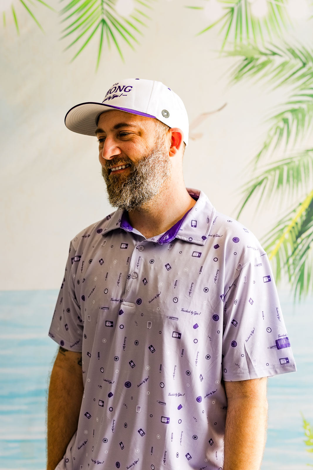 Palmr Style mens Touched By Type 1 Type One Vibe Polo T1D