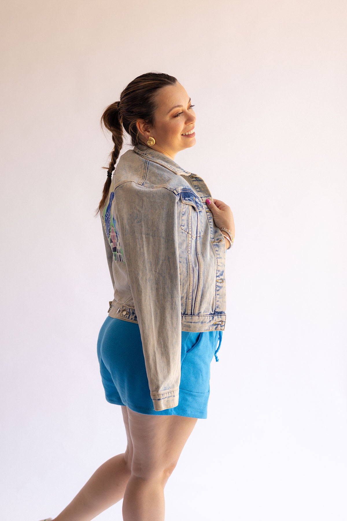 Palmr style womens tropical glow romper blue resort wear selfcare