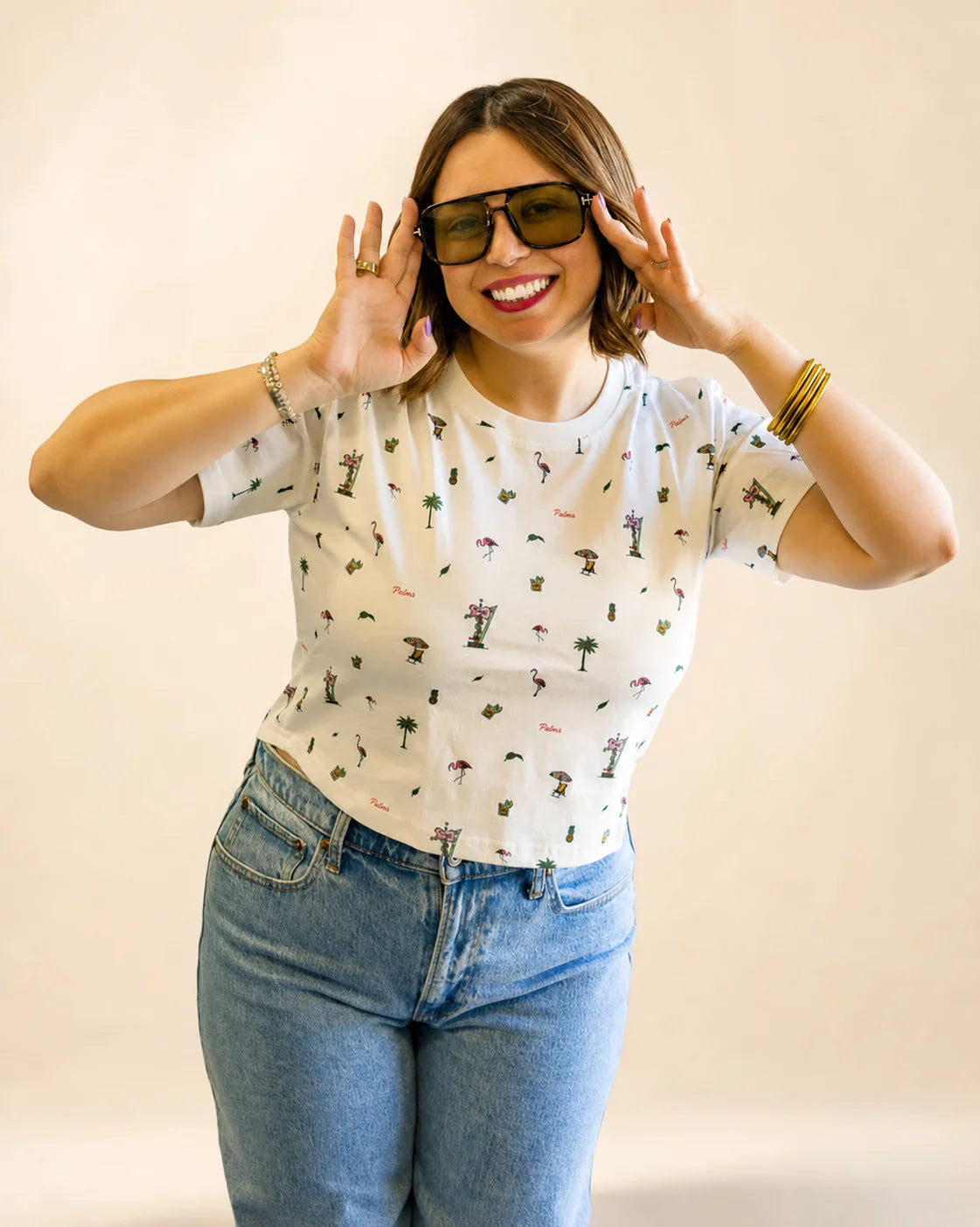 The Palmr Bay Women's Crop Tee: women's shirts | Palmr Style