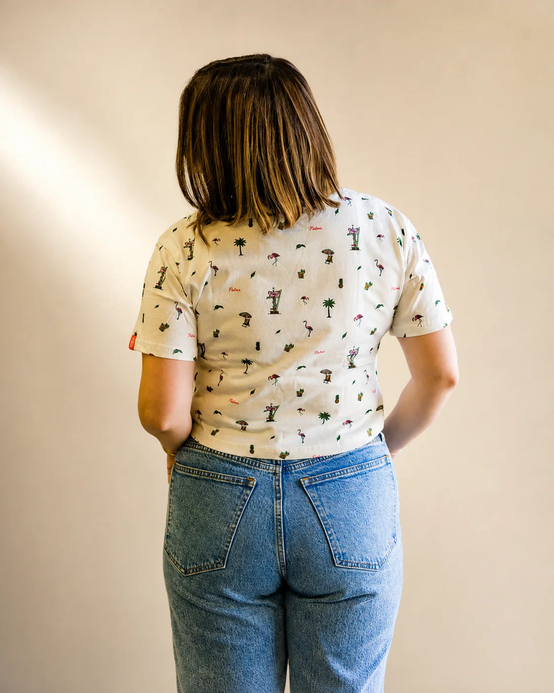 The Palmr Bay Women's Crop Tee — view 6 | Palmr Style