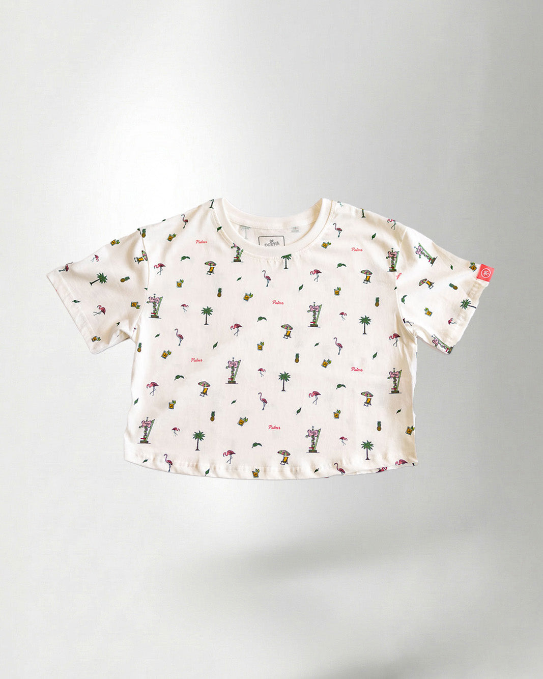 Patterned crop shirt 