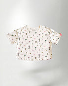 Patterned crop shirt 