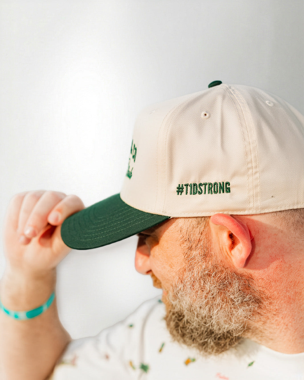 Palmr Style Social Club Hat Forest Green Natural Palm tree Resort Wear Selfcare T1D T1Dstrong