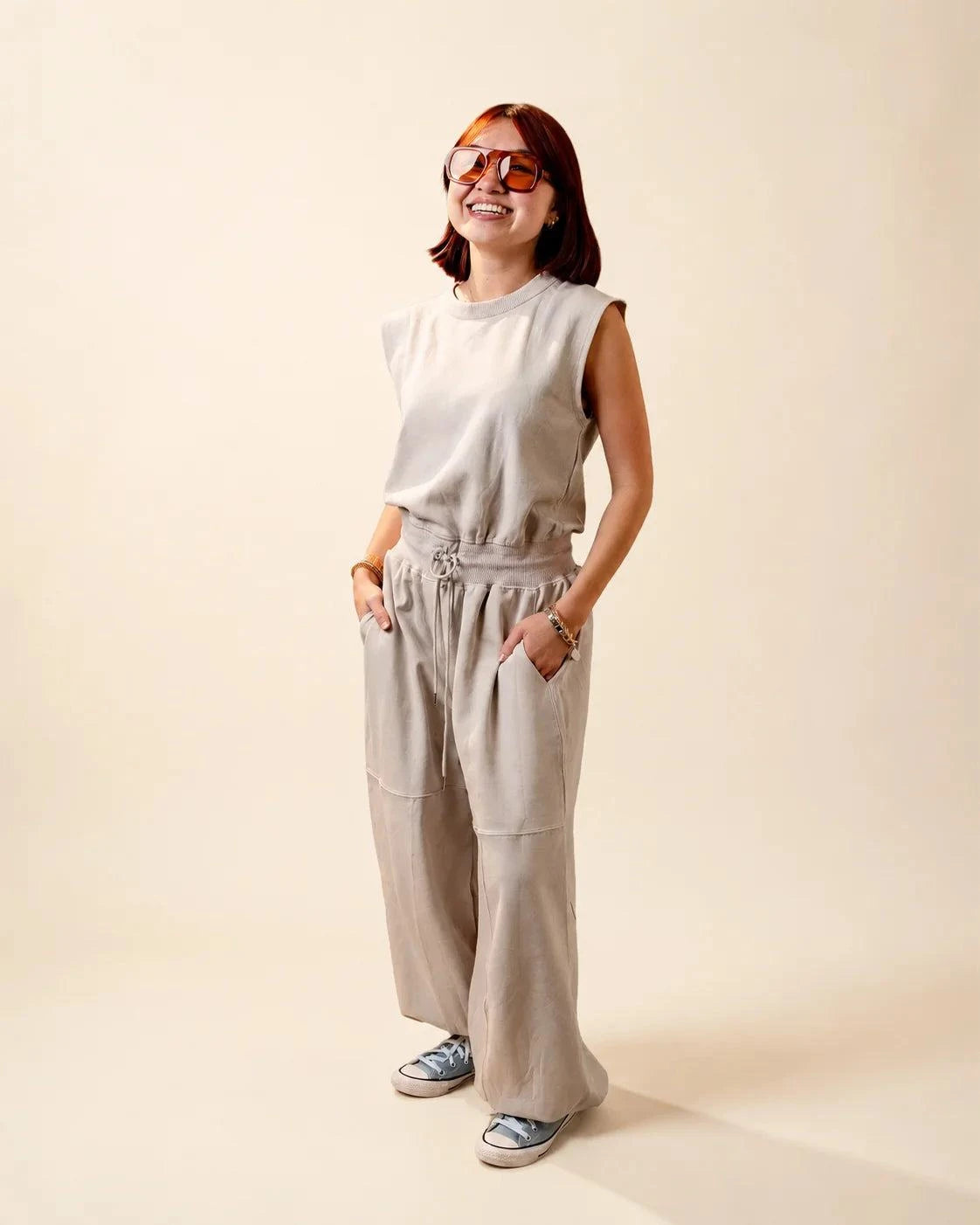 The Palm Play Jumpsuit - Cream: jumpsuits | Palmr Style