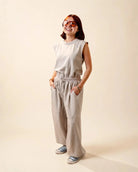 The Palm Play Jumpsuit - Cream: jumpsuits | Palmr Style