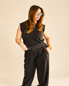 The Palm Play Jumpsuit - Charcoal — view 6 | Palmr Style