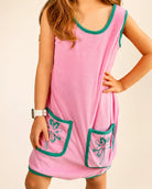 Pocketful of Palms Girl's Dress — view 3 | Palmr Style
