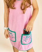 Pocketful of Palms Girl's Dress — view 8 | Palmr Style