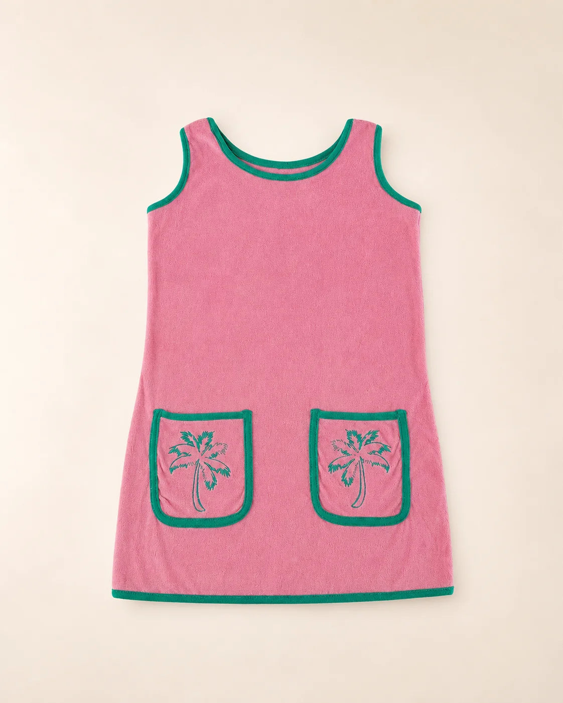 Pocketful of Palms Girl's Dress — view 2 | Palmr Style