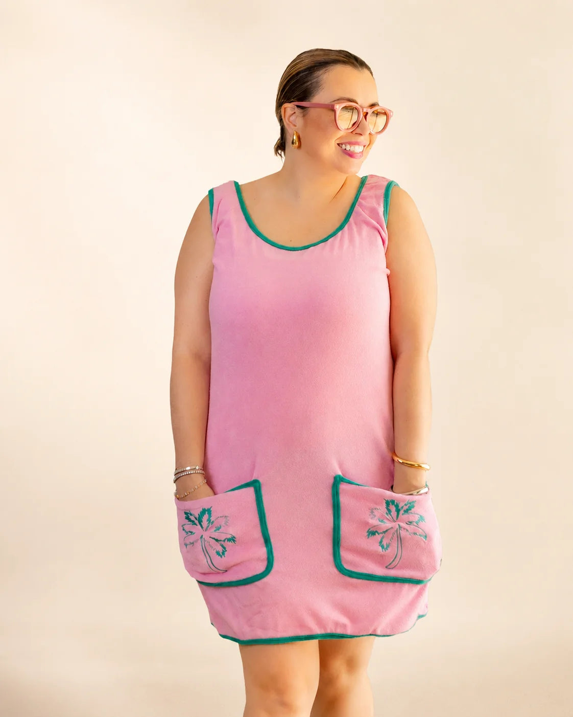 Pocketful of Palms Women's Dress — view 3 | Palmr Style