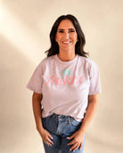 The Relax Tee - Orchid — view 3 | Palmr Style