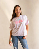 The Relax Tee - Orchid — view 4 | Palmr Style