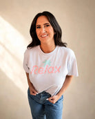 The Relax Tee - Orchid — view 5 | Palmr Style