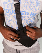 Palmr Style Black Belt Bag T1D Insulin Pump Bag Resort Wear Self-Care