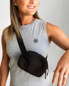 Palmr Style Black Belt Bag T1D Insulin Pump Bag Resort Wear Self-Care