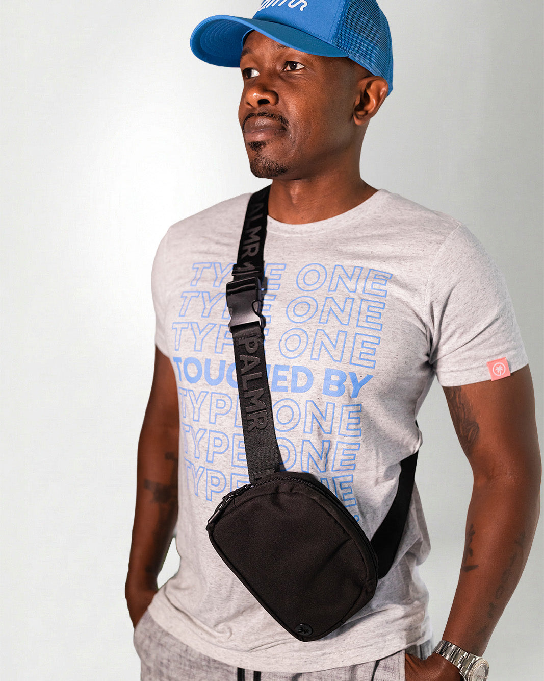 Palmr Style Black Belt Bag T1D Insulin Pump Bag Resort Wear Self-Care