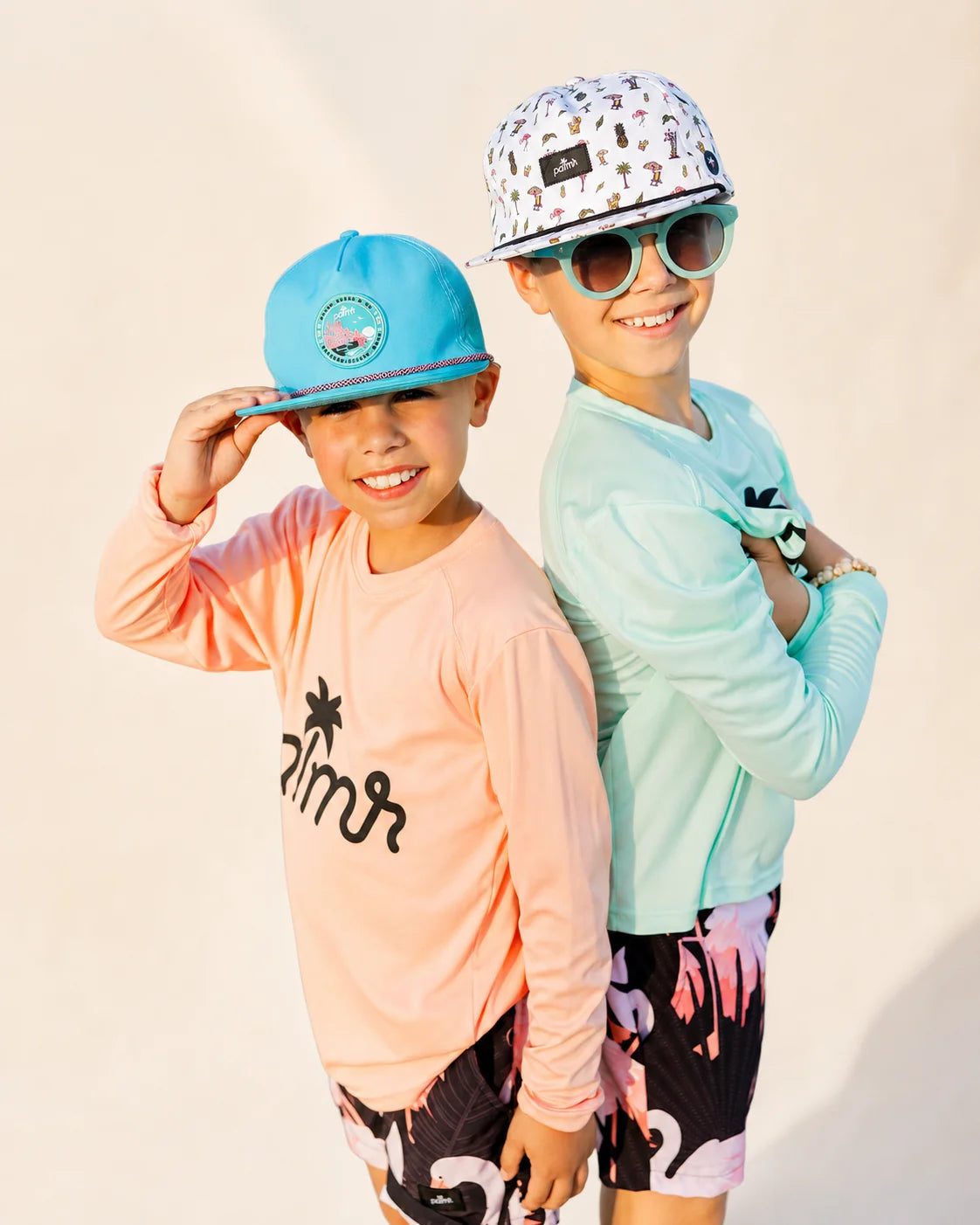 The Palmr SunVibe Kids Shirt - Mint Green — view 6 | Palmr Style