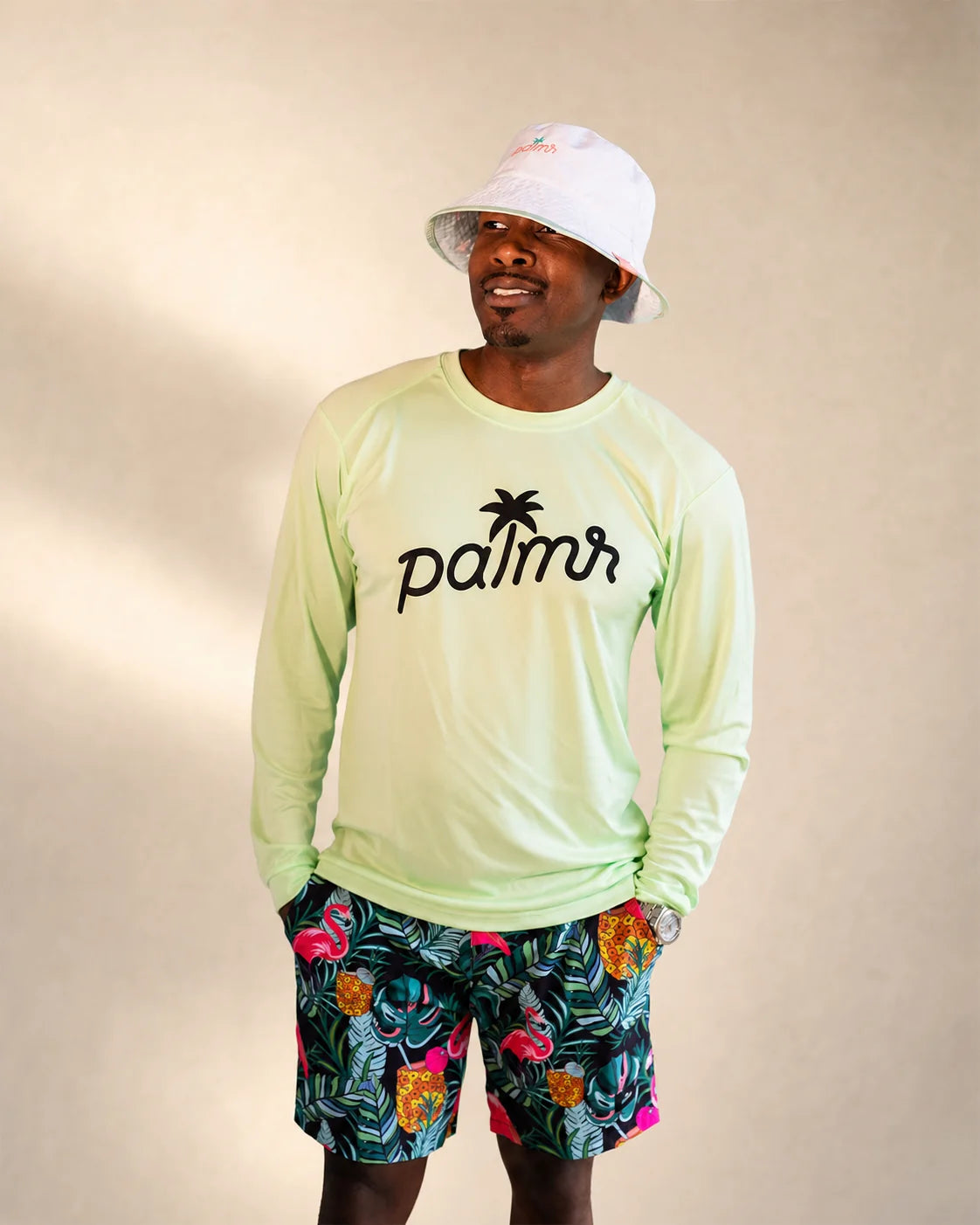The Palmr SunVibe Shirt - Lime: men's shirts | Palmr Style