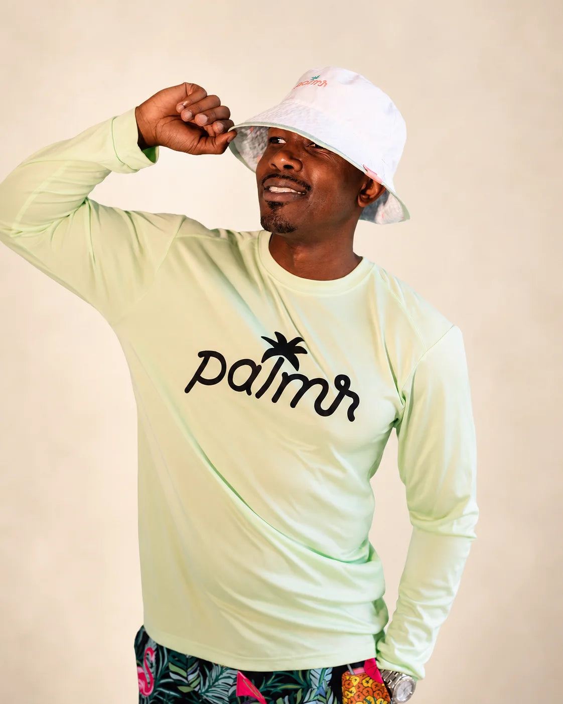 The Palmr SunVibe Shirt - Lime — view 4 | Palmr Style
