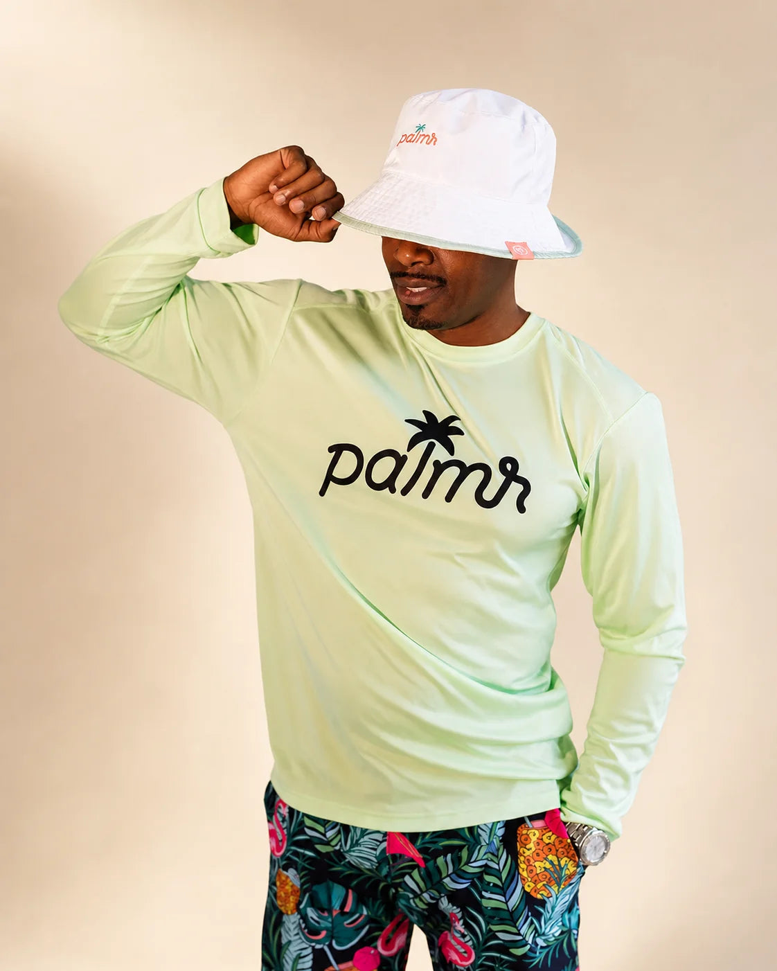The Palmr SunVibe Shirt - Lime — view 5 | Palmr Style