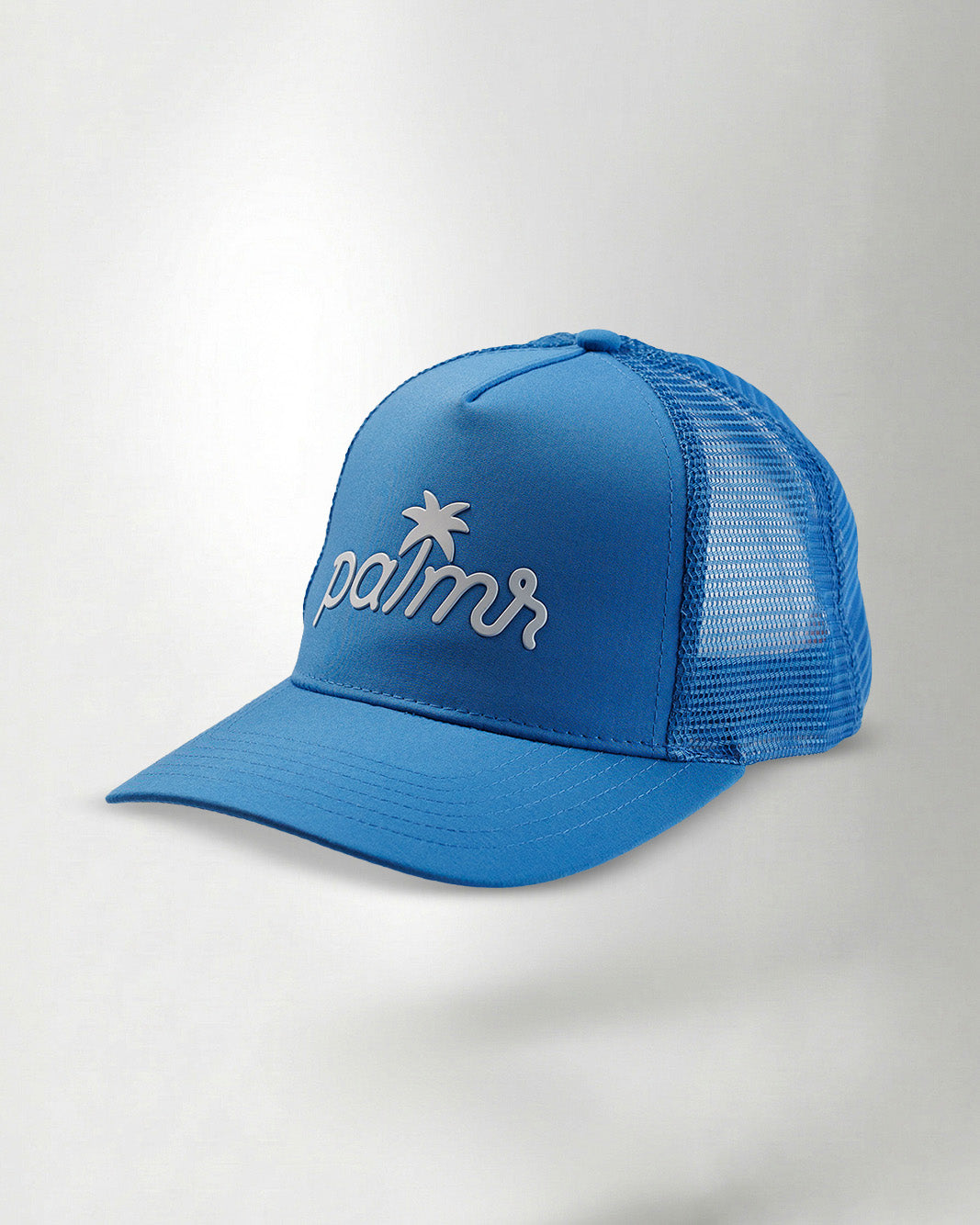 Palmr Style T1D Blue Trucker Hat Resort Wear Self-Care Type 1 Diabetes
