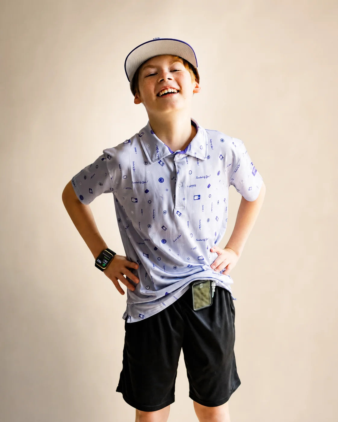 The Type One Vibes Kids Polo — view 5 | Palmr Style
