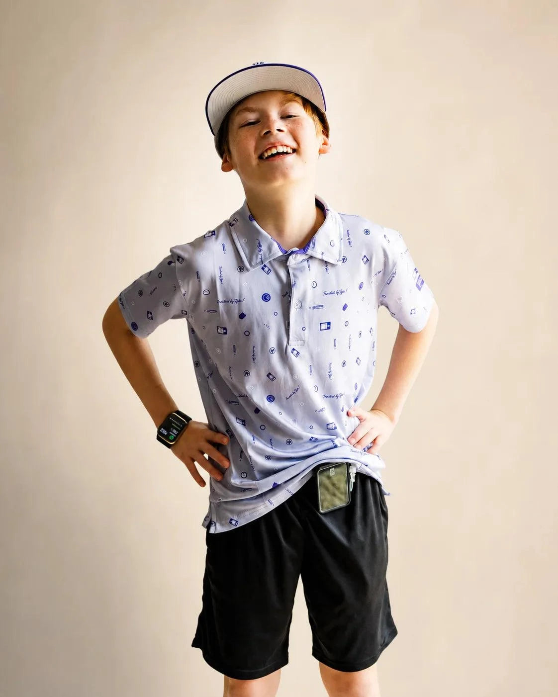 The Type One Vibes Kids Polo — view 5 | Palmr Style