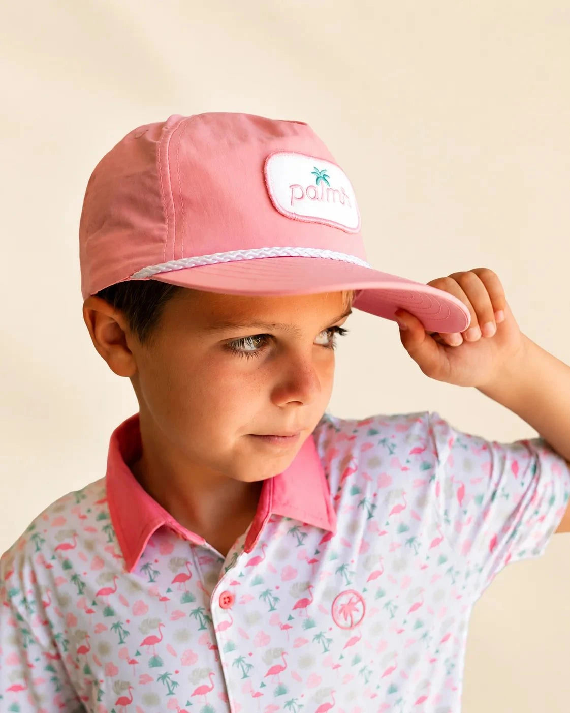 The Blush Rope Hat - Unisex — view 4 | Palmr Style
