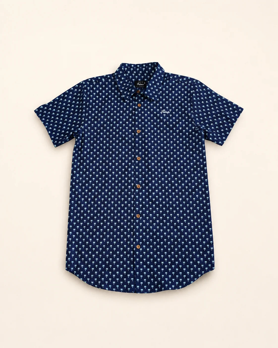 The Indigo Palm Button Up — view 2 | Palmr Style