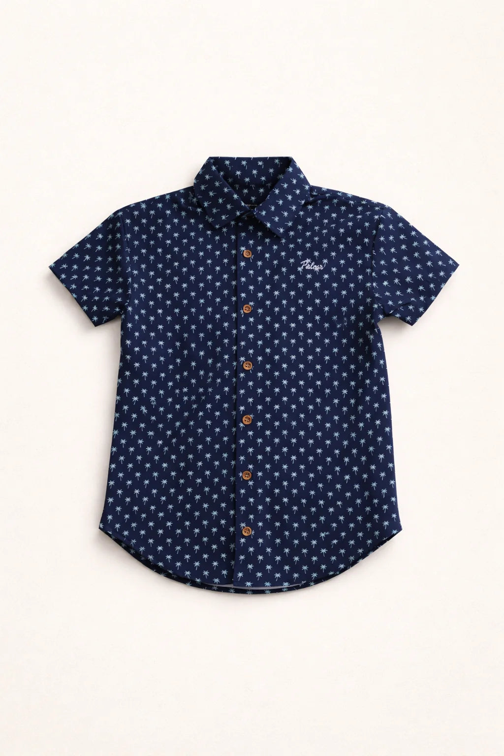 The Indigo Palm Kids Button Up — view 2 | Palmr Style