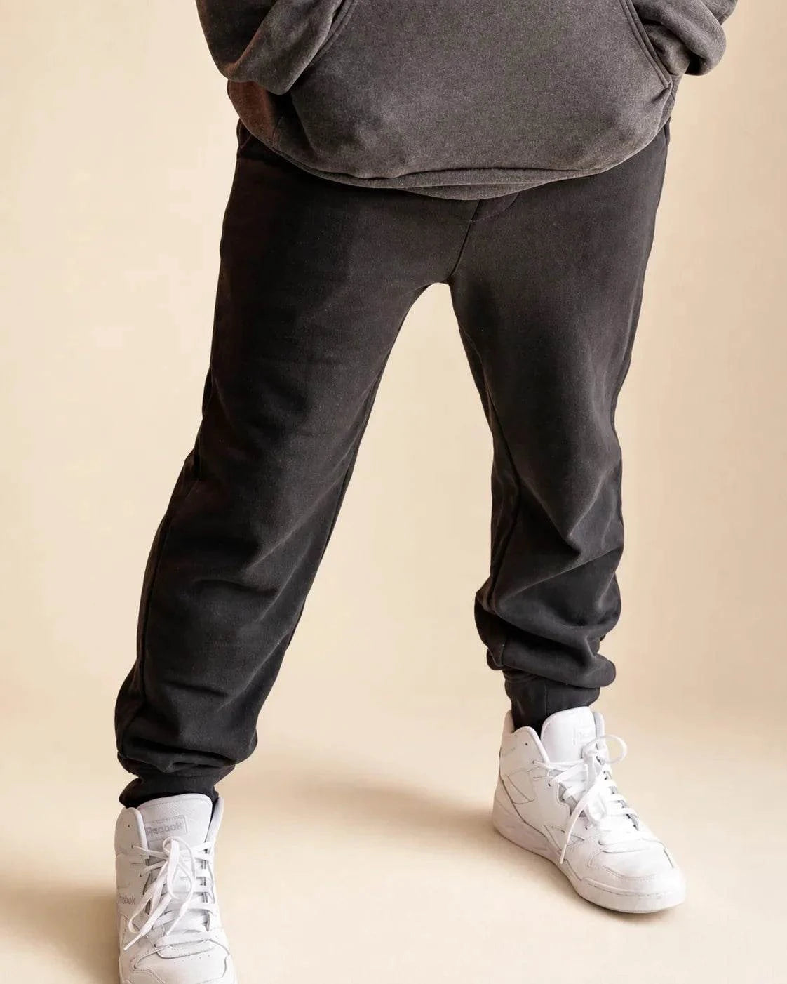 The Palm Shade Sweatpant in relaxed fit with elastic waist and side pockets, perfect for casual comfort and style