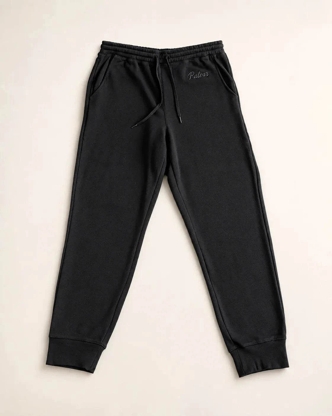 The Palm Shade Sweatpant in soft fleece with relaxed fit and tonal embroidered logo