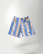 Striped shorts with "Palmr" embroidery