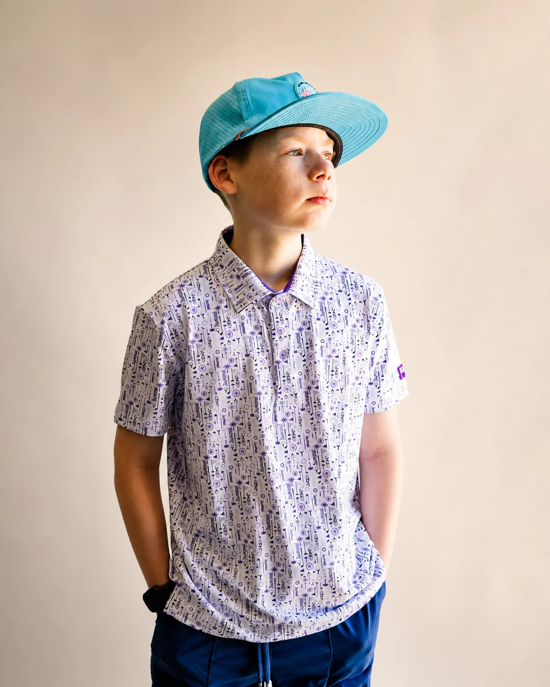 The Touched By Type 1 Kids Polo — view 5 | Palmr Style
