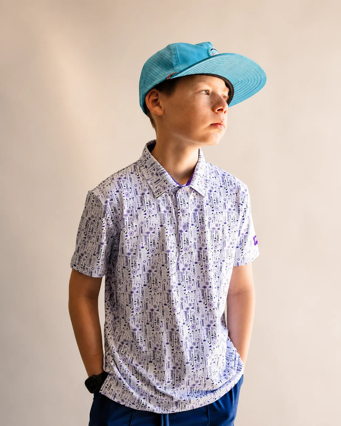 The Touched By Type 1 Kids Polo — view 6 | Palmr Style