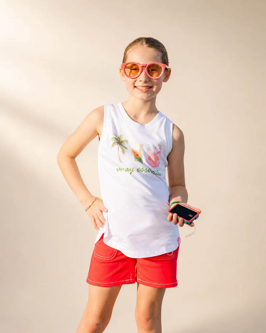 Vacay Essentials Girls Tank — view 3 | Palmr Style