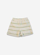 Striped shorts on a white background