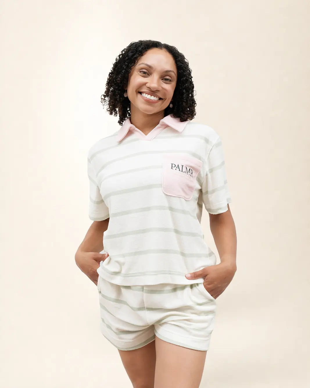 The Cabana Green Stripe Shorts