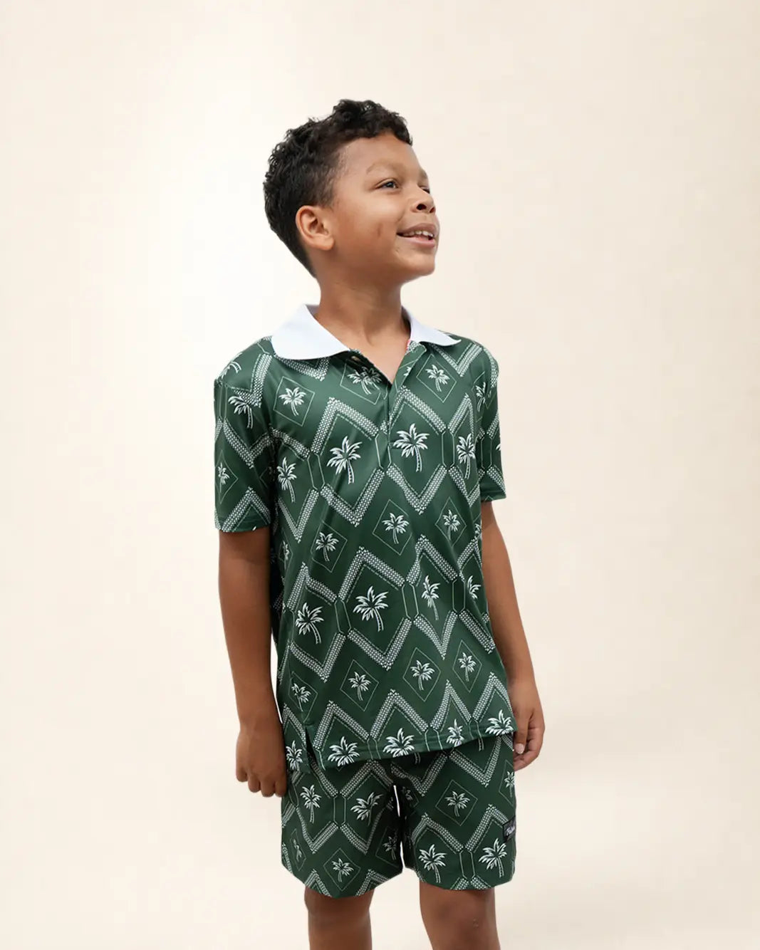 The Club Palm Kids Hybrid Swim Shorts