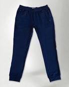 Blue pants on a white background