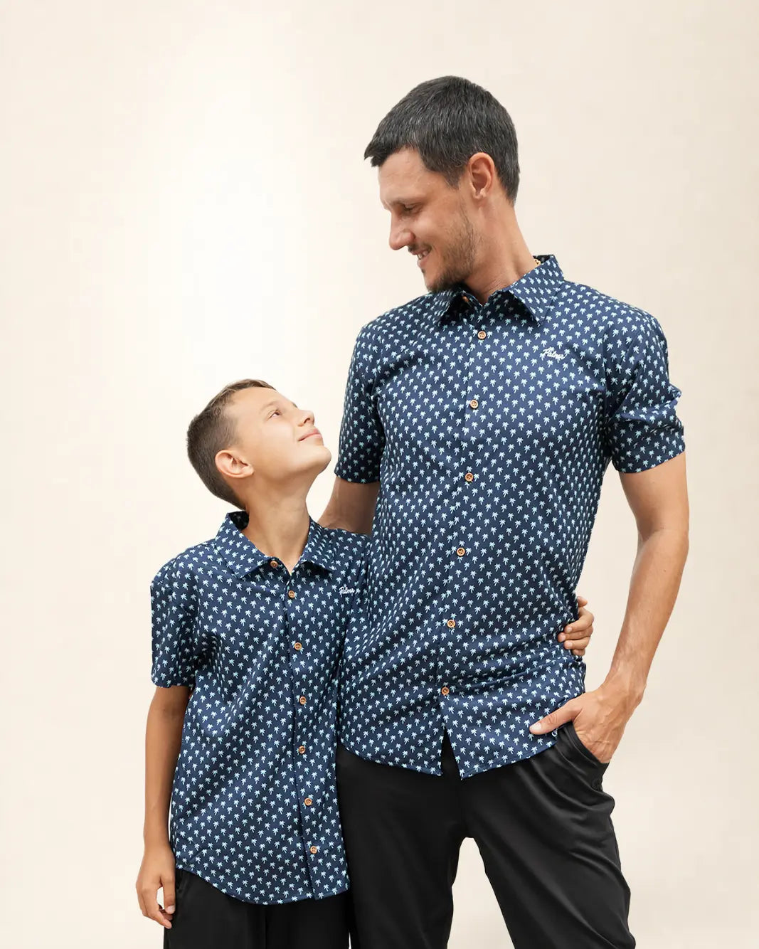 The Indigo Palm Button Up