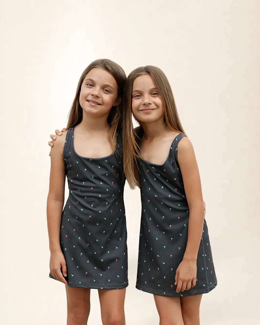 The Ace Kids Dress - Palm Icon Night