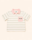 The Cabana Green Stripe Top — view 2 | Palmr Style