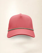 Custom Number Signature Hat in pink, front view